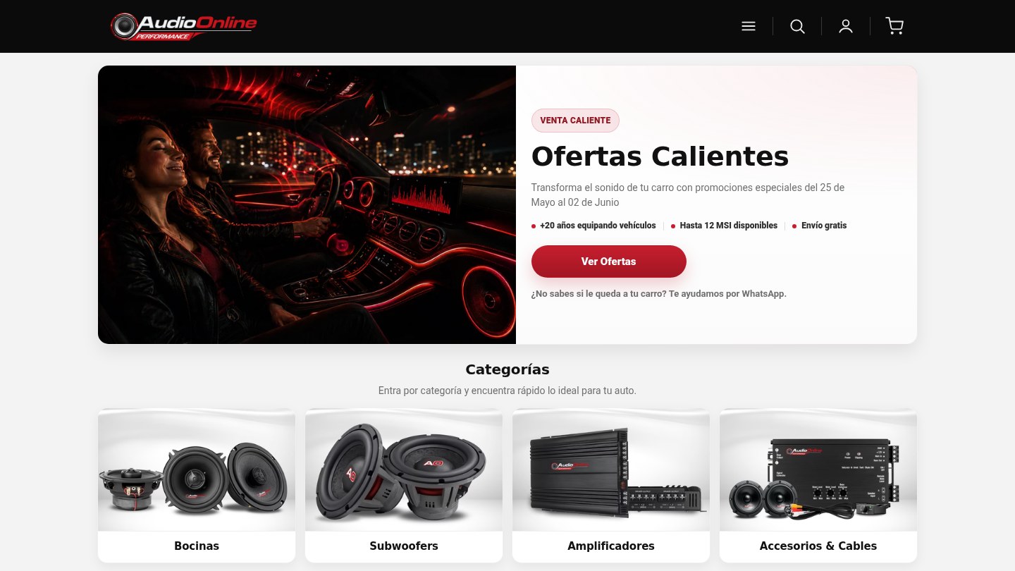 Audio Online MX — Pro Audio Retail